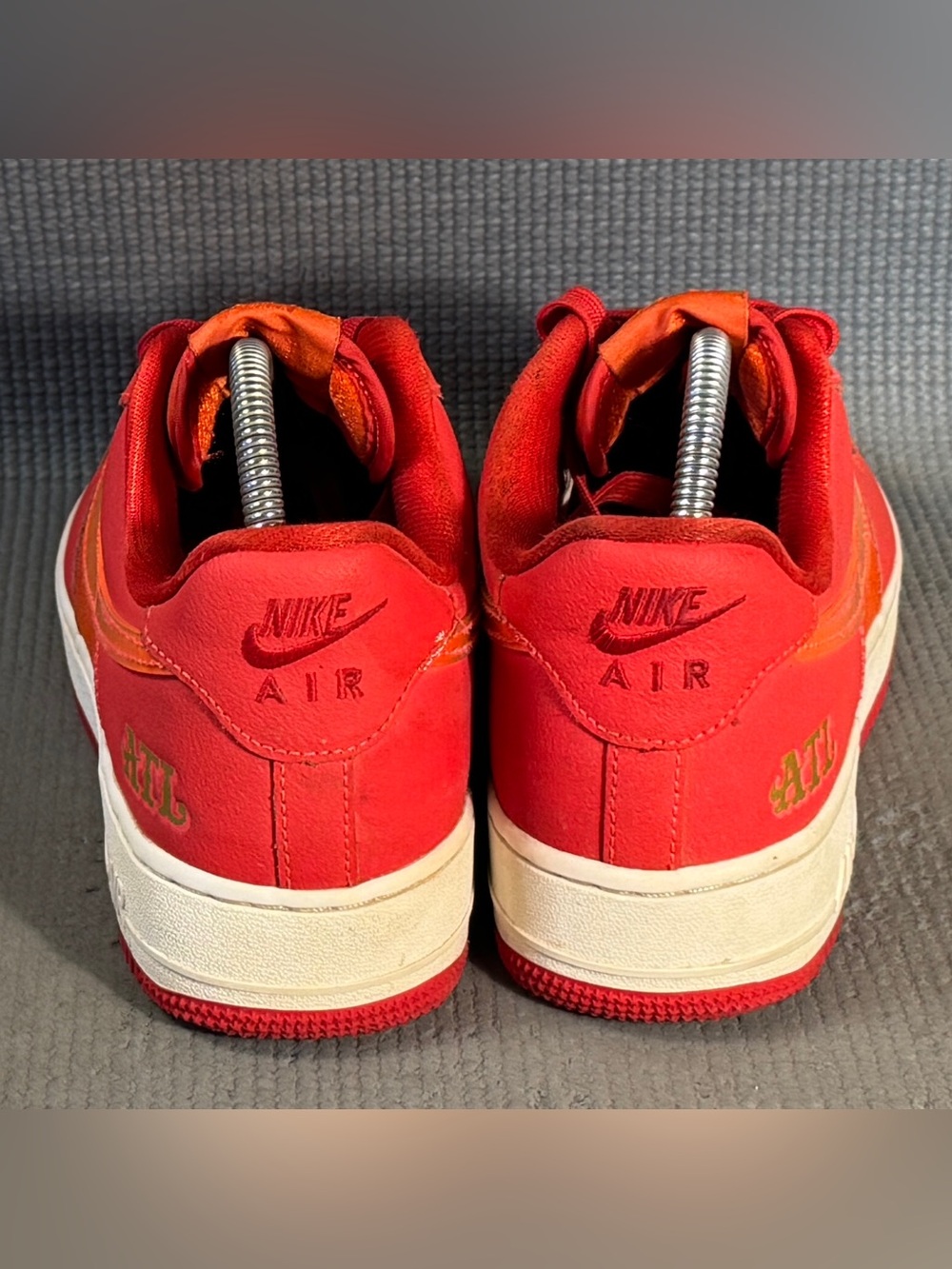 Nike Air Force 1 Atlanta ‘07 LV8 University Red Sneakers FD8306-657 Men’s Size 8 - Picture 8 of 11